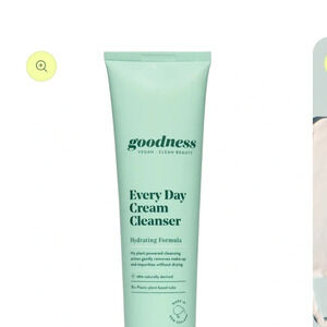 Goodness vegan clean beauty every day cream cleanser